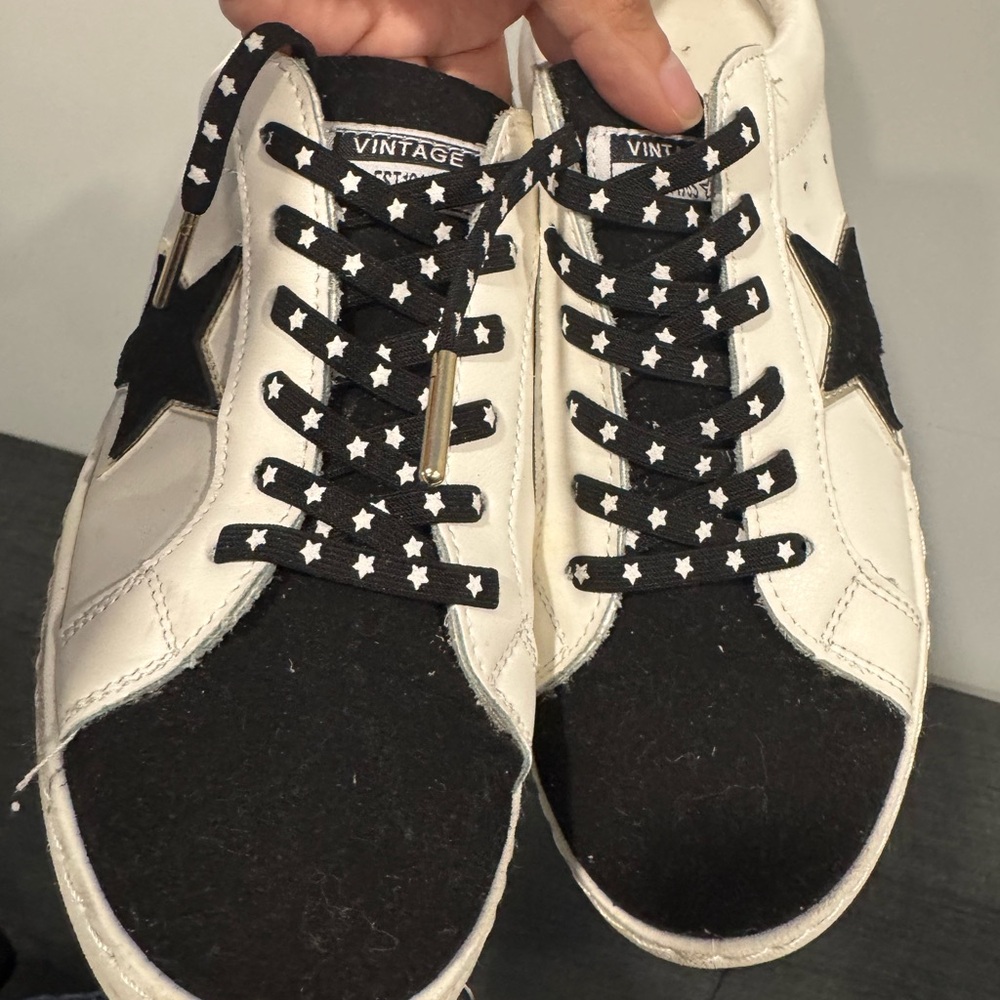 VH Vintage Black and White Star Sneakers as new